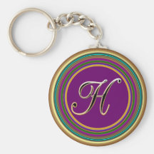 H-monogrammemascarade från partyTime kreativ Nyckel Ringar