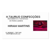 H.TAURUS CONFECÇÕES CARTOES DE VISITAS