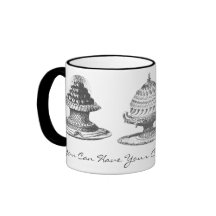 Ha din tårta och äta den för! kaffe kopp