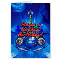 Ha en Rockin födelsedag 2 Kort