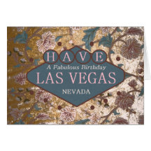 HA ett sagolikt födelsedagLas Vegas kort
