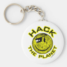 Hacka planet nyckelring
