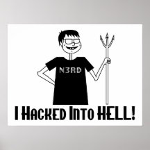 Hackat in i helveteNerd Print