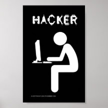 Hacker-färga Print