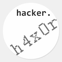 Hacker h4x0r klistermärken