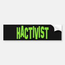 Hactivist Hackeraktivist Bildekal