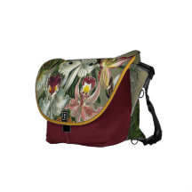 Haeckel Orchidstryck Messenger Bag