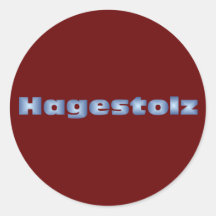 Hagestolz confirmed bachelor runder sticker