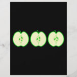 Half. gröna Apple Flygblad