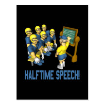 Halftime tal vykort