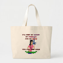 Håll din ändring tote bags