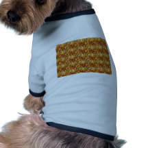 Håll guld- energi nära: Bunden basketväv strandar Hund Tee Shirt