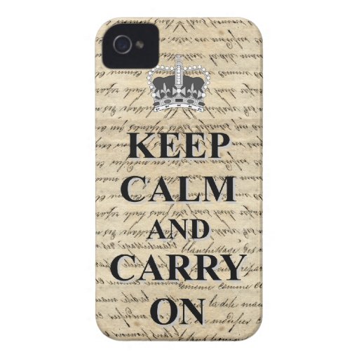Håll lugn & bär på iPhone 4 Case-Mate fodral
