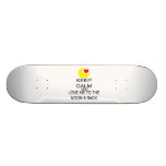 Håll lugn och älska mig till månen & dra tillbaka skateboard deck