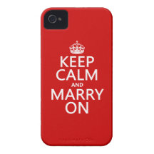 Håll lugn och att gifta sig på (alla färger) iPhone 4 cases