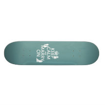 Håll lugn och att gifta sig på (någon färgbakgrund skate board decks