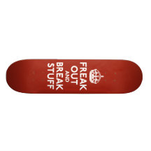 Håll lugn och bär på parodi skateboard deck