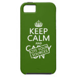 Håll lugn och citera dina källor (i någon färg) iPhone 5 skydd