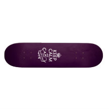 Håll lugn och förneka allt - allt färger skate board