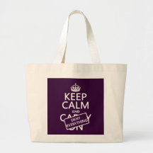 Håll lugn och förneka allt - allt färger tote bag