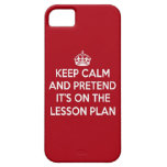 HÅLL LUGN, OCH INBILLAT är DEN PÅ KURSEN PLANERAR  iPhone 5 Cases