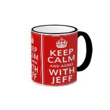 Håll lugn och instämma med Jeff Kaffe Kopp