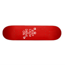 Håll lugn och kör på (learneren) (någon färg) skateboard