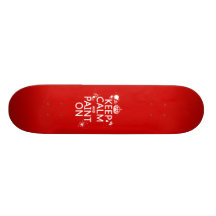 Håll lugn och måla på (sammanlagt färger) skateboard deck