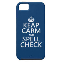Håll lugn och stava kontrollen (med fel) (någon fä iPhone 5 Case-Mate fodraler