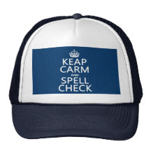 Håll lugn och stava kontrollen (med fel) (någon fä trucker keps