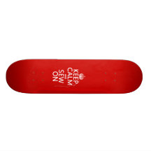 Håll lugn och sy på (alla färger) skateboard deck