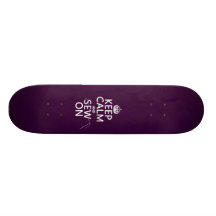 Håll lugn och sy på (sammanlagt färger) skateboard