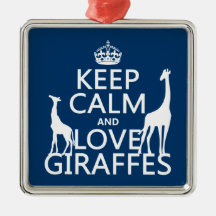 Håll lugnaa och kärlekgiraff - allt färgar julgranskula