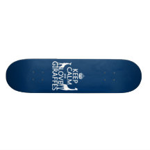 Håll lugnaa och kärlekgiraff - allt färgar skateboards
