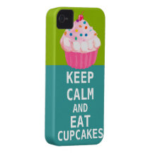 HÅLL LUGNAT OCH äta Muffins-ändring aqua någon fär iPhone 4 Cases