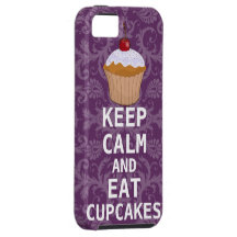 HÅLL LUGNAT OCH äta muffinsändringslilor någon fär iPhone 5 Case-Mate Fodral