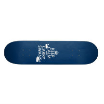 Håll lugnat och bär svanar - allt färgar anpassningsbara skateboard