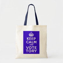 Håll lugnat och rösta Tory~ politiskt U.K. Kasse