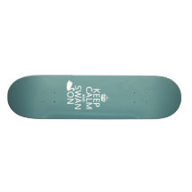 Håll på lugn och svanen - allt färgar anpassad skate board