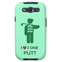 Hållande golfklubbfodral för grön golfare galaxy s3 skydd