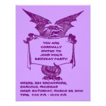 HÅLLANDE PARTY INVITATION-CUSTOMIZE FÖR PURPURFÄRG TILLKÄNNAGIVANDE