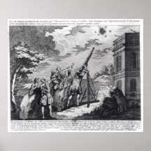 Halleys komet som observeras i 1759 av Cassini III Print