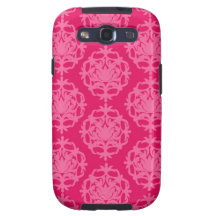 Hallon och rosadamast galaxy s3 fodral