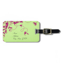 Hallonlimefrukt virvlar runt luggage tags
