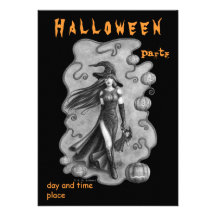 Halloween Anpassade Inbjudan