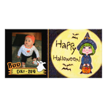Halloween beställnings- fotokort