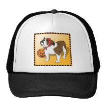Halloween bulldogg mesh kepsar