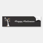Halloween fem fågelbildekal