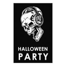Halloween fest anpassade brevpapper