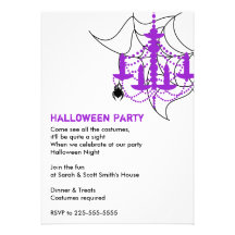 Halloween fest anpassade inbjudan